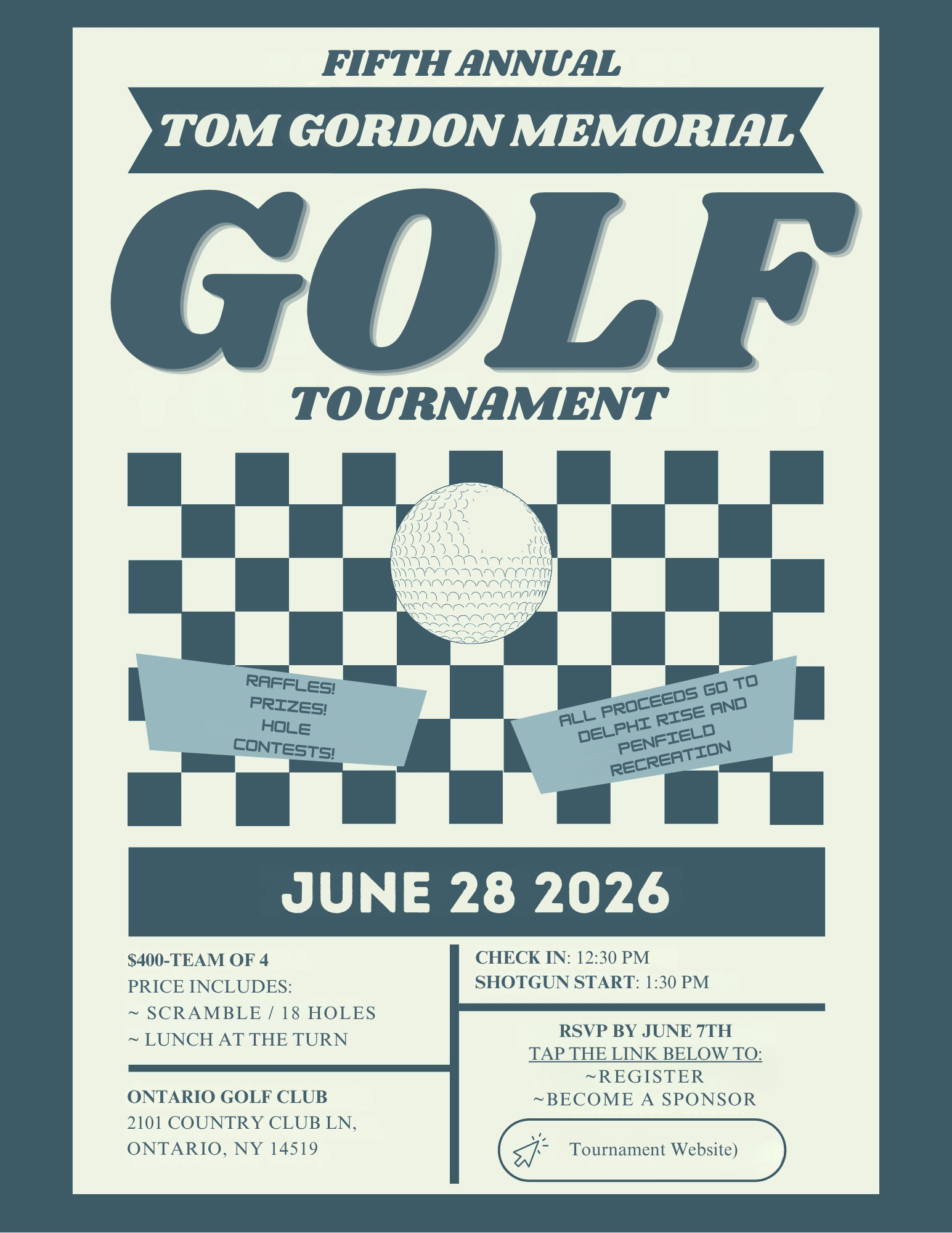 5th Annual Tom Gordon Memorial Golf Tournament